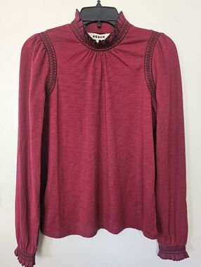 Boden Tia Smocked Neck Jersey Top